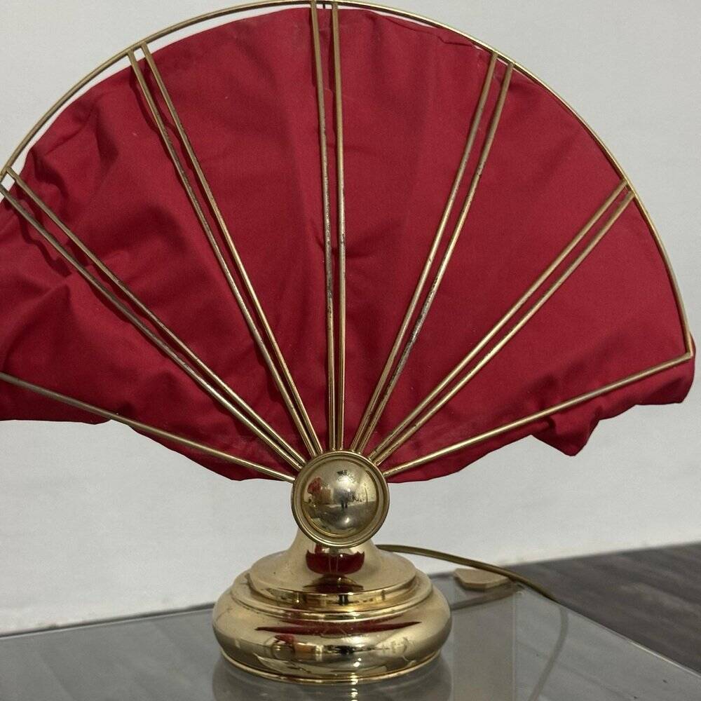 Lampes de table en laiton de style Hollywood Regency, années 1970, ensemble de 2