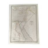 Geographic map 19th numbered Syria and Egypt ancient