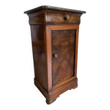 Bedside table / nightstand / column / Somno / Vintage mahogany stand
