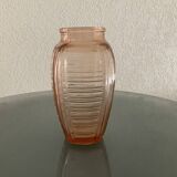 Art Deco molded glass vase