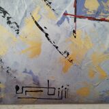 Abstract oil painting on canvas