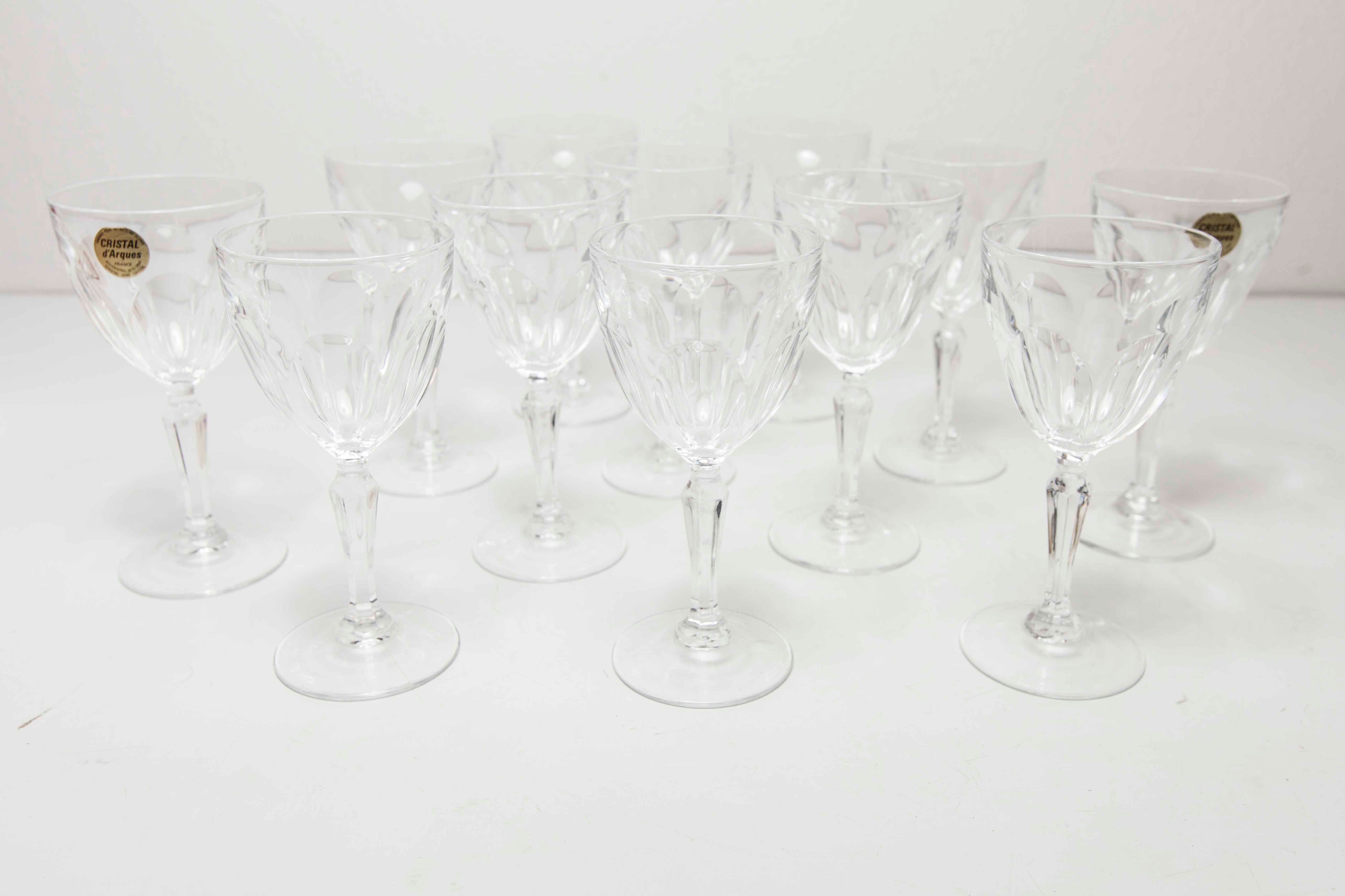 12 Crystal Glasses of Washington model arques
