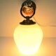 Hand sconce golden metal patinated opaline vintage