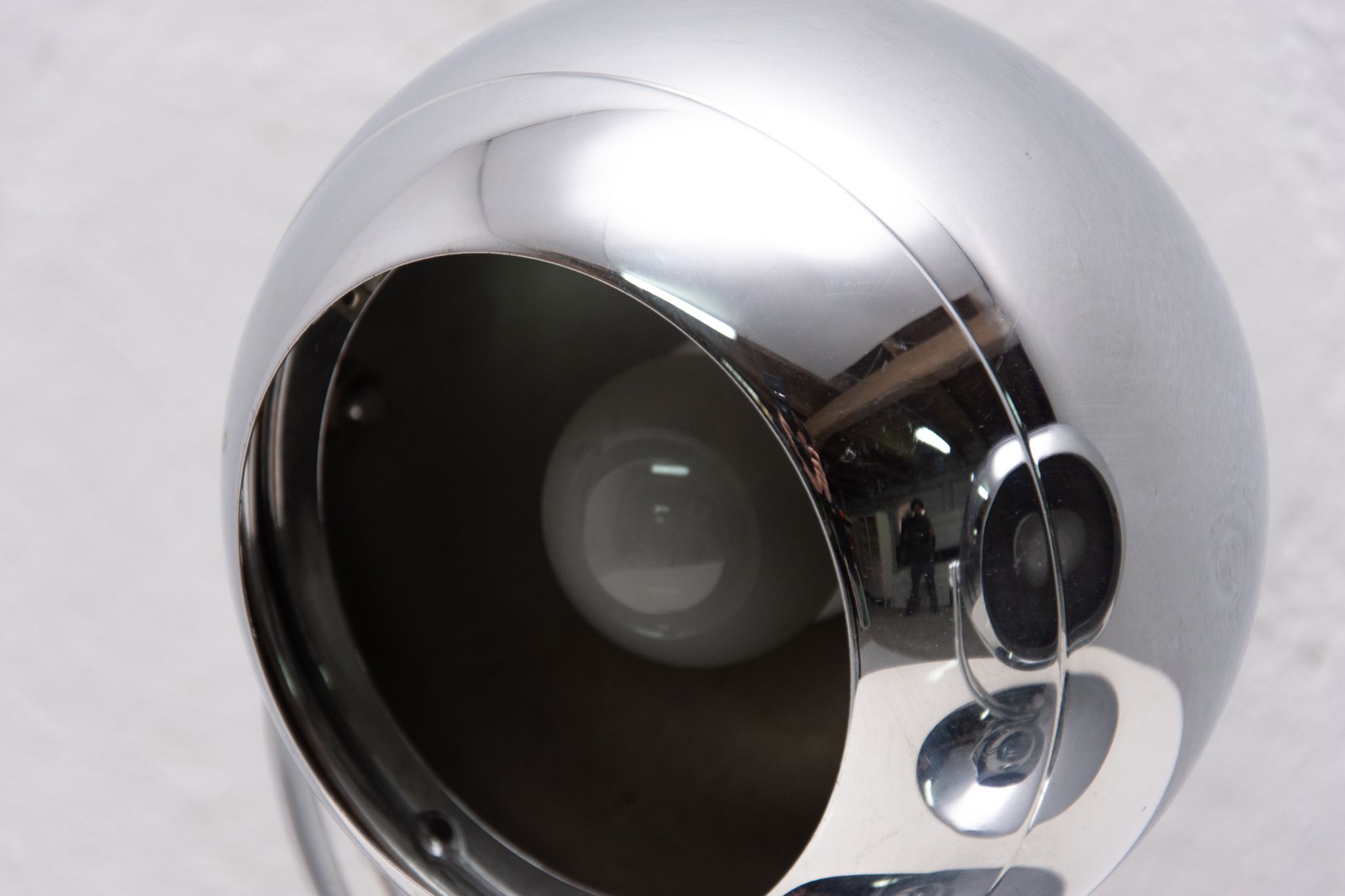 Pair of mid century space-age positioning desk lamps, 1960, Central Europe