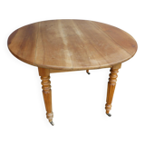 Cherry wood shuttered table.
