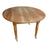 Cherry wood shuttered table.