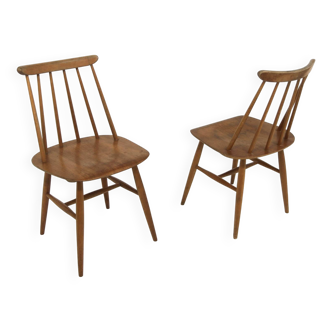Set of 2 Scandinavian "Fanett" chairs by Ilmari Tapiovaara, Sweden, 1960