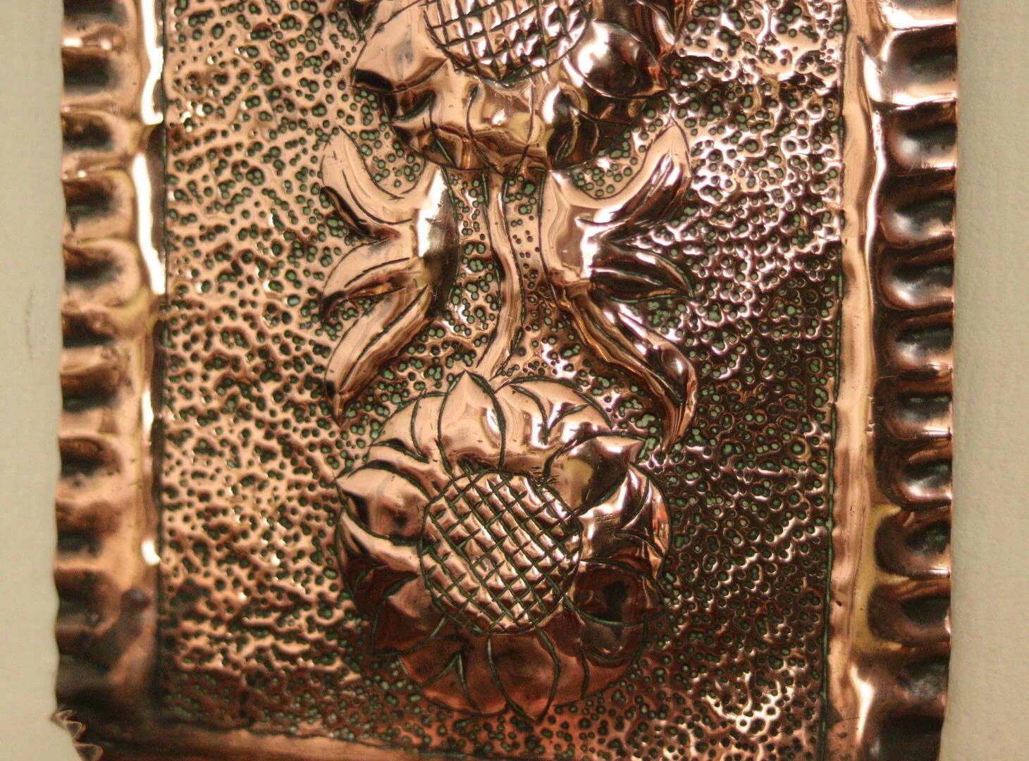 Single mid-century Swedish copper sconce