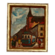 Original Mid Century Swedish Oil on Panel – “City II” by Wilhelm Henning –