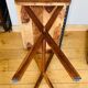 Desk, writing desk in solid rosewood and studded leather, 20th century.