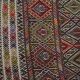 Vintage Turkish kilim, handwoven, 141x356 cm.