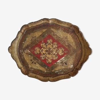 Decorative wooden tray