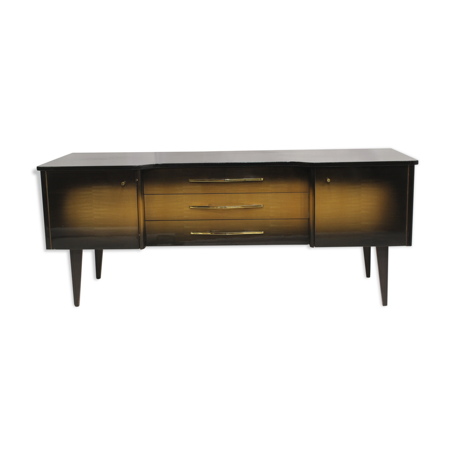 Sideboard wood varnished and dusted 50s