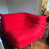 Togo / red corner chair Ligne Roset
