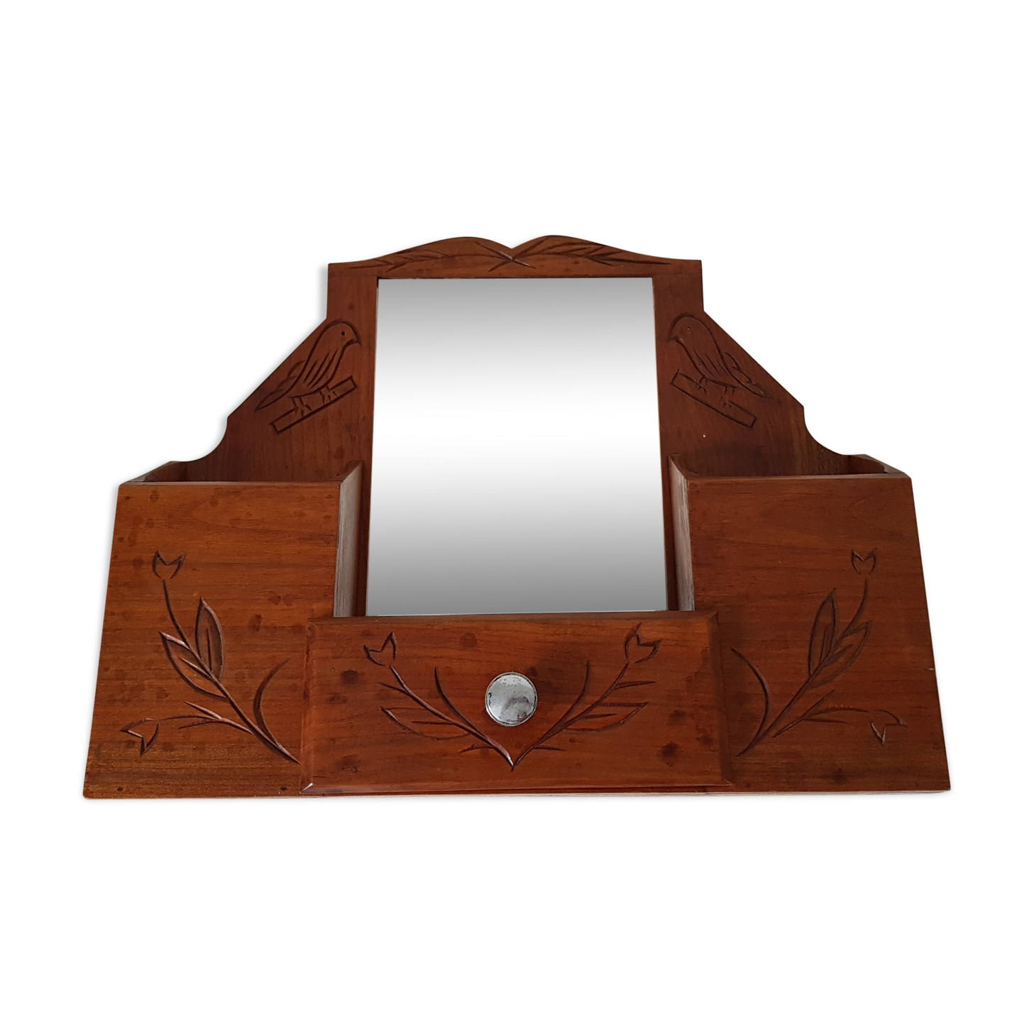 Wood and mirror shelf of the 40s