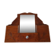 Etagère bois et miroir années 40