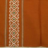 Lot de 12 serviettes de table style basque.