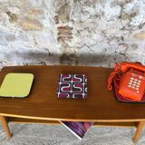 Scandinavian teak coffee table in the 70s