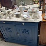 Refurbished blue buffet