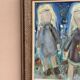 Original Swedish Oil on Canvas – “Friends” by A. Wickgren – Vintage & Framed