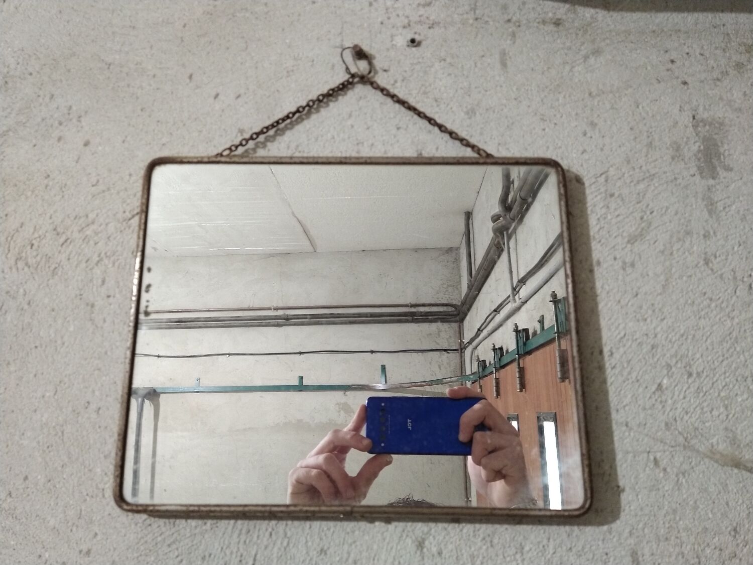 Vintage barber mirror