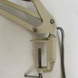 Luxo grey metal articulated lamp