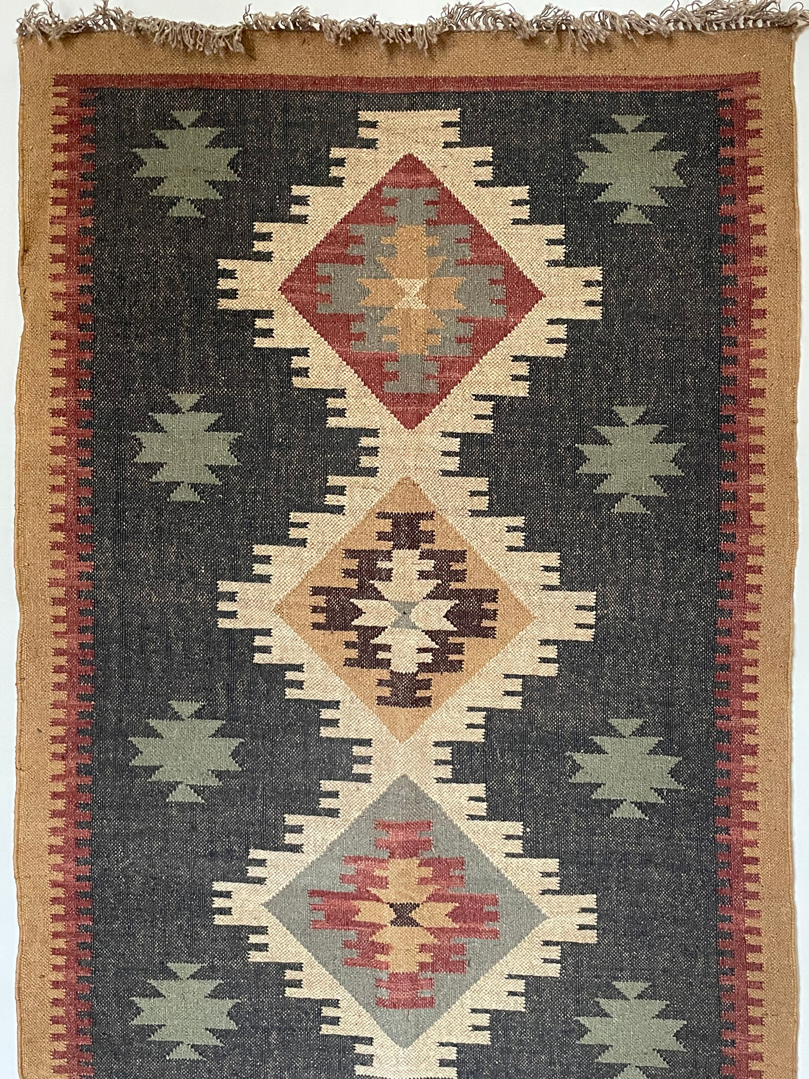 Tapis KILIM fait à la main, multicolore