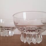 Set of 3 art deco glasses