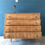 Vintage chest of drawers with compass feet