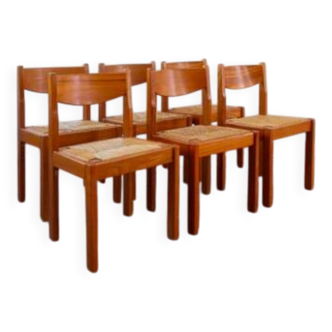 6 Maison Regain elm chairs