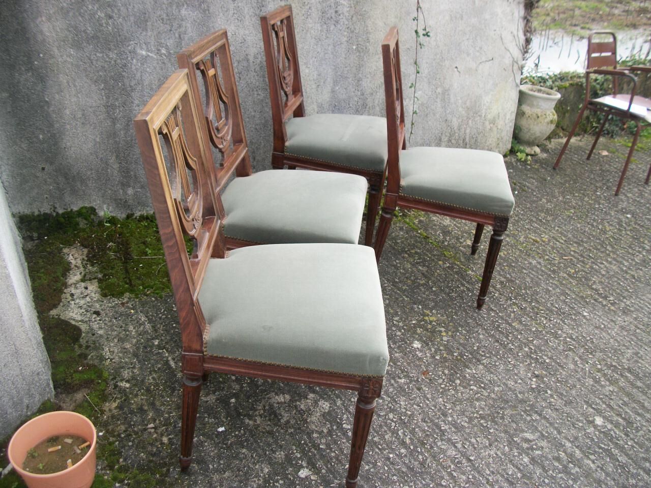 4 Louis XVI chairs