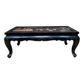Table basse chinoise en relief