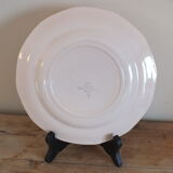 Set of 6 flat plates Sarreguemines Digoin