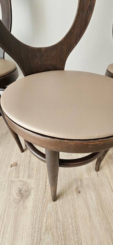 Set of 4 Baumann "Mouette" chairs – bent wood