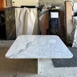 100% calacatta marble square table