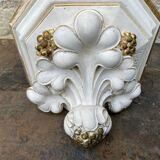 Console d’applique murale dorée