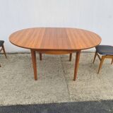 Vintage Teak table 1960 extension, NF furniture
