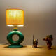 Table lamp in art ceramic Bordeaux