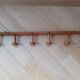 Old bamboo imitation portemanteau 6 patères