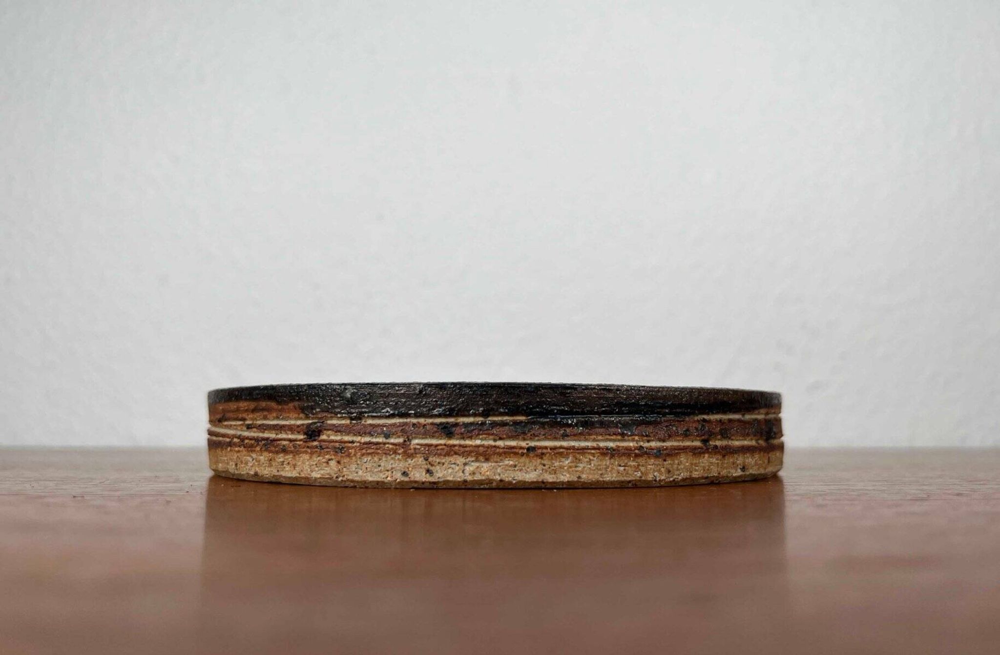 Mid-century modern Danish studio pottery bowl by Tue Poulsen for Tue Keramik, 1960s.