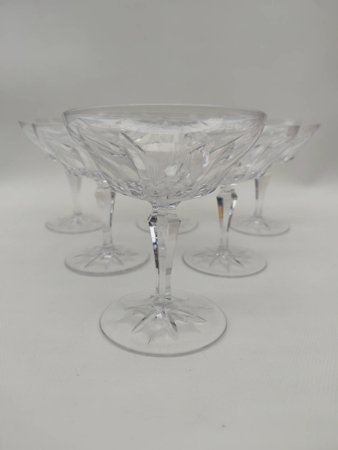 6 Villeroy & Boch crystal champagne glasses, Parzival model