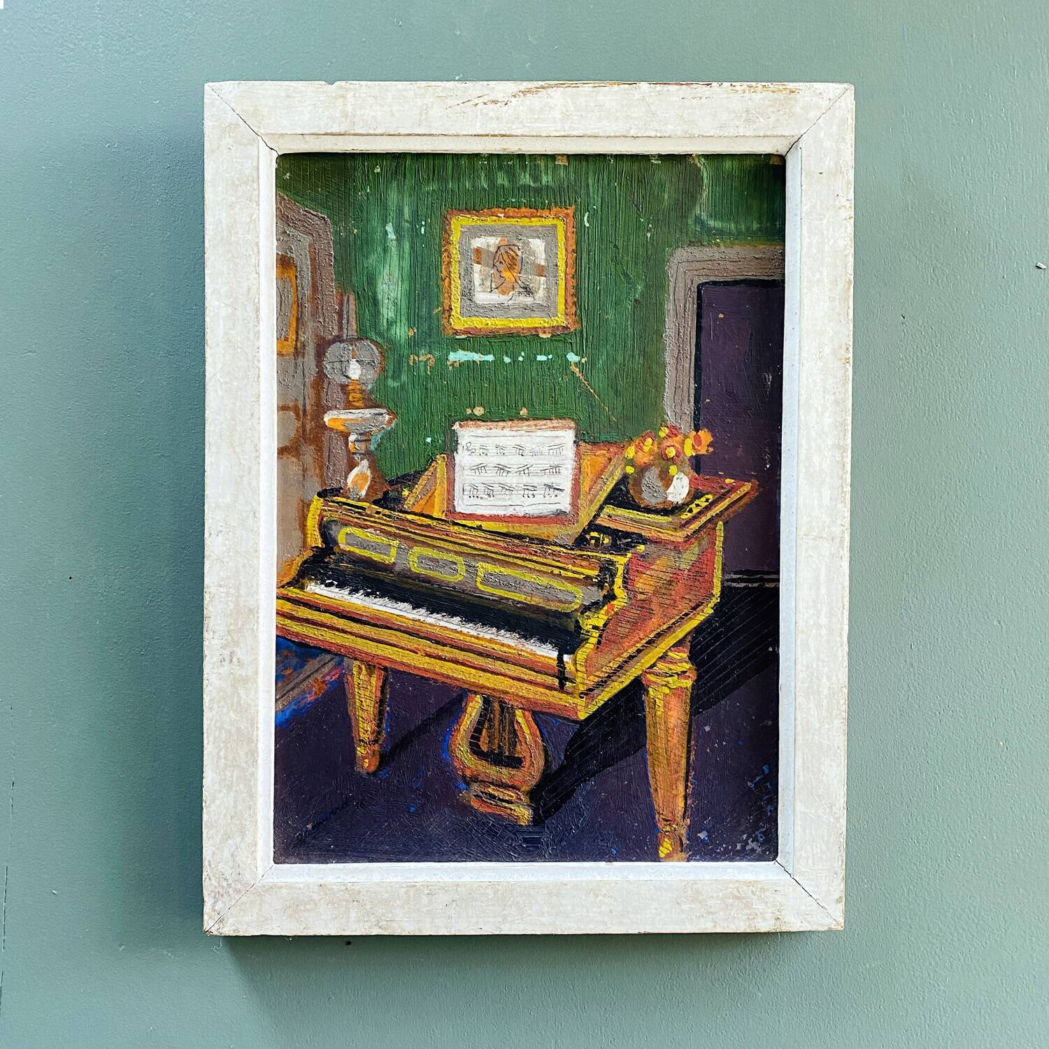 40's painting "The piano"