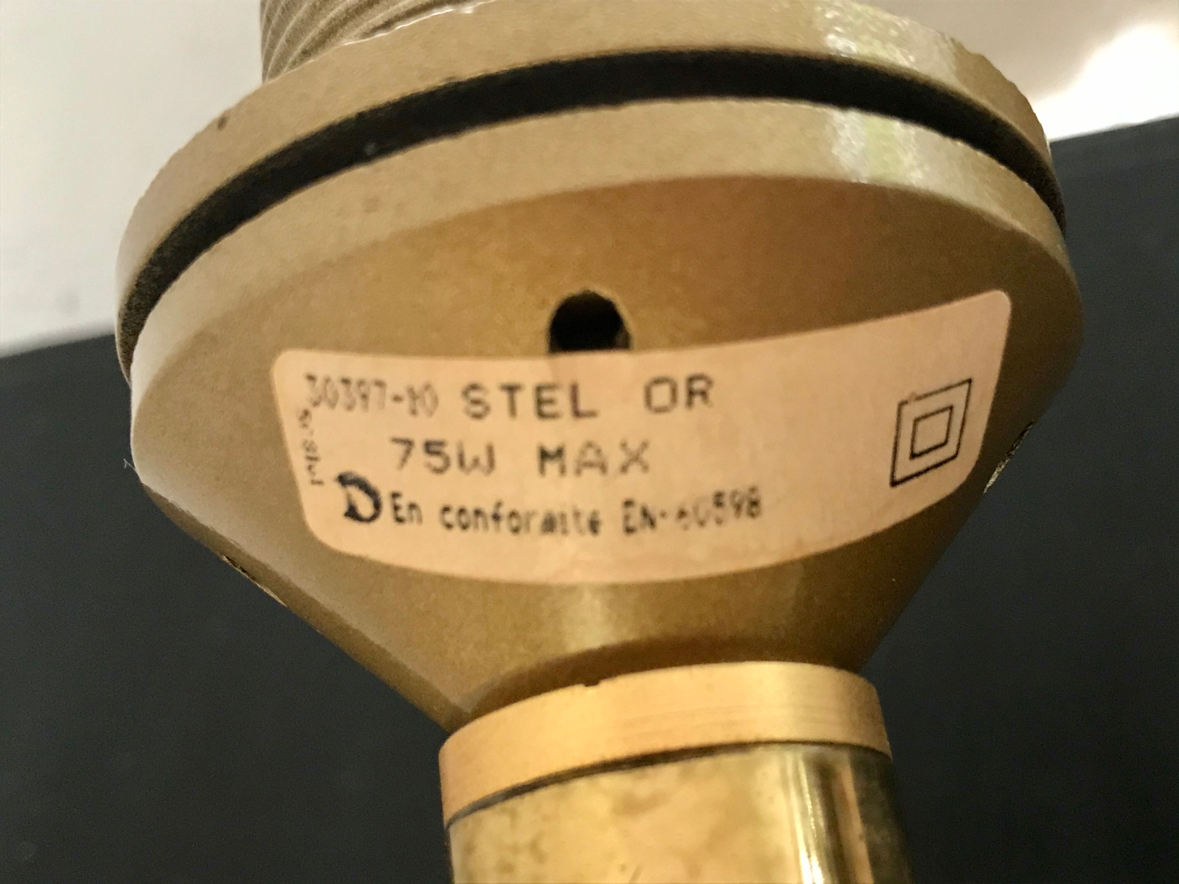 Vintage brass lamp by Le Dauphin