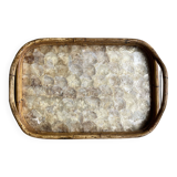 Bamboo and mother-of-pearl tray