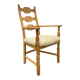 Henning Kjaernulf high back chair with new lambswool