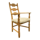 Henning Kjaernulf high back chair with new lambswool