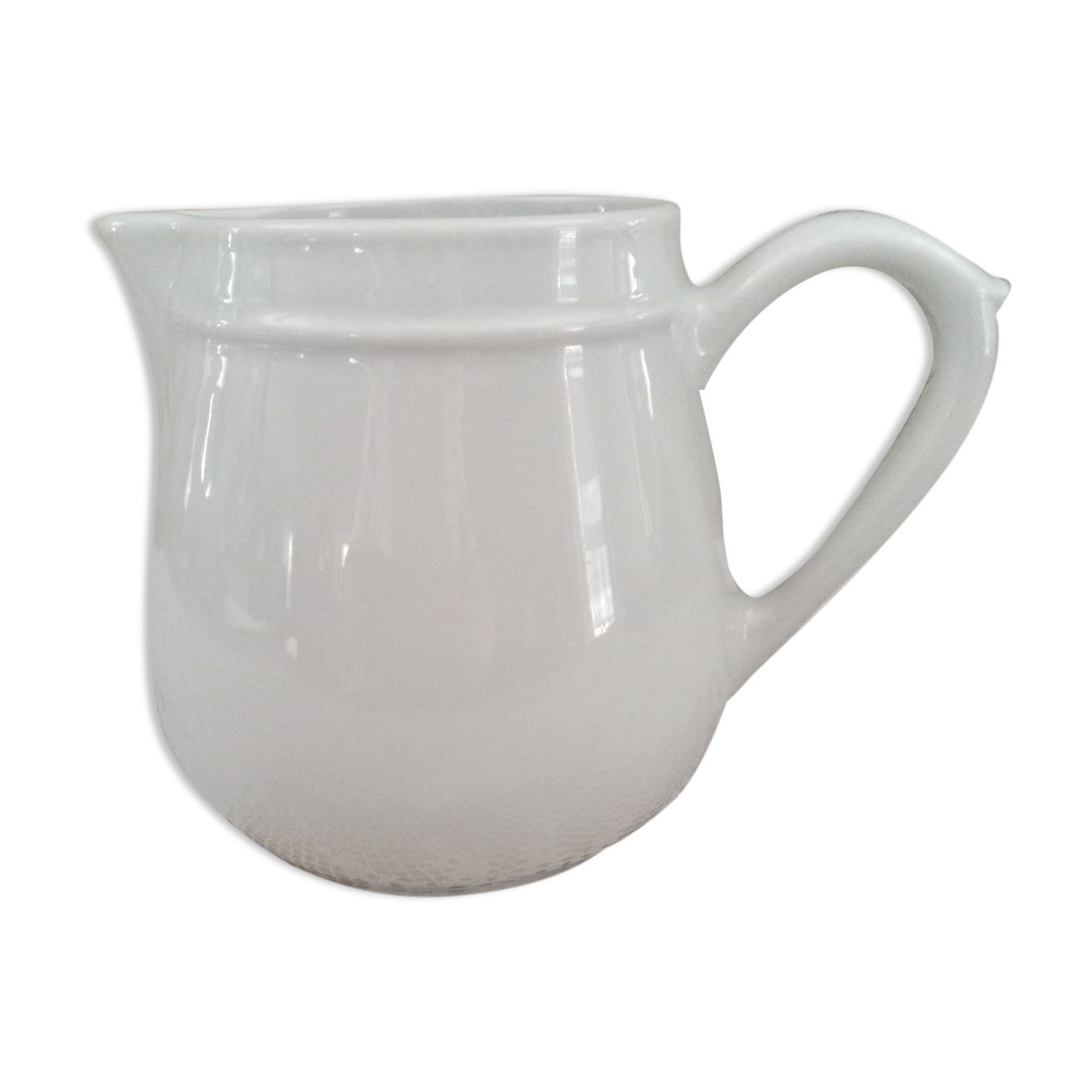 Pitcher in white porcelain Pillivuyt France