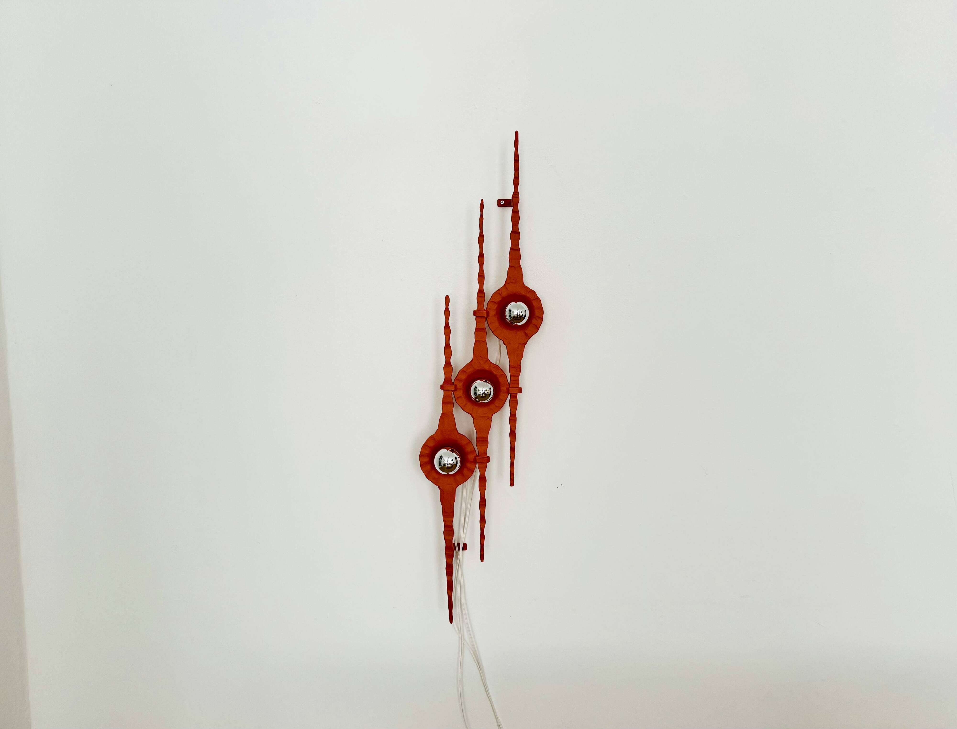 XL Brutalist Wall Lamp or Iron Sculpture