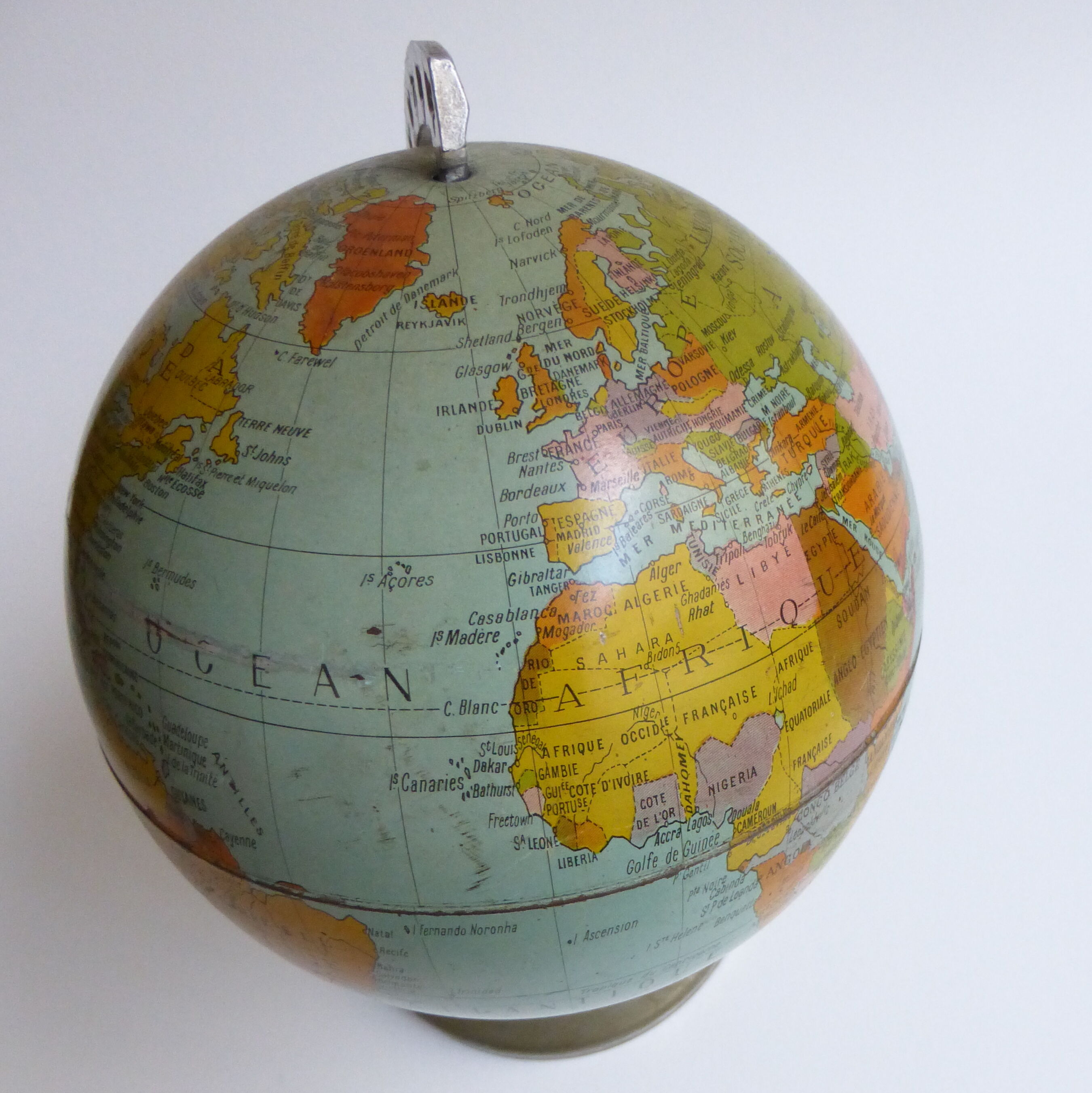 Globe terrestre vintage 1950/60
