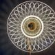 Vintage lampshade in chiseled glass